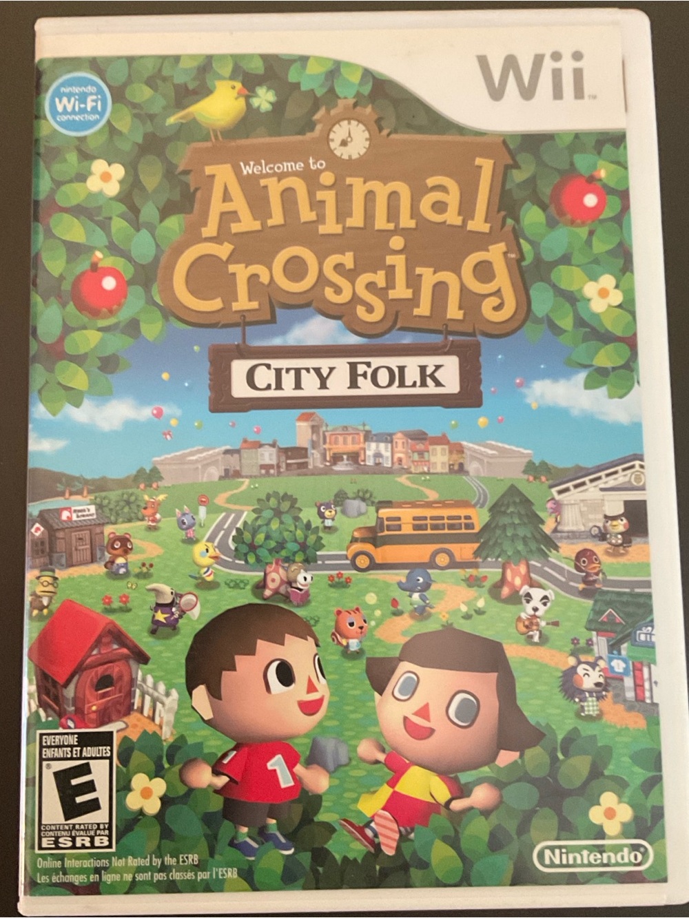 Nintendo Wii Animal Crossing City Folk Game w/ Manual open box